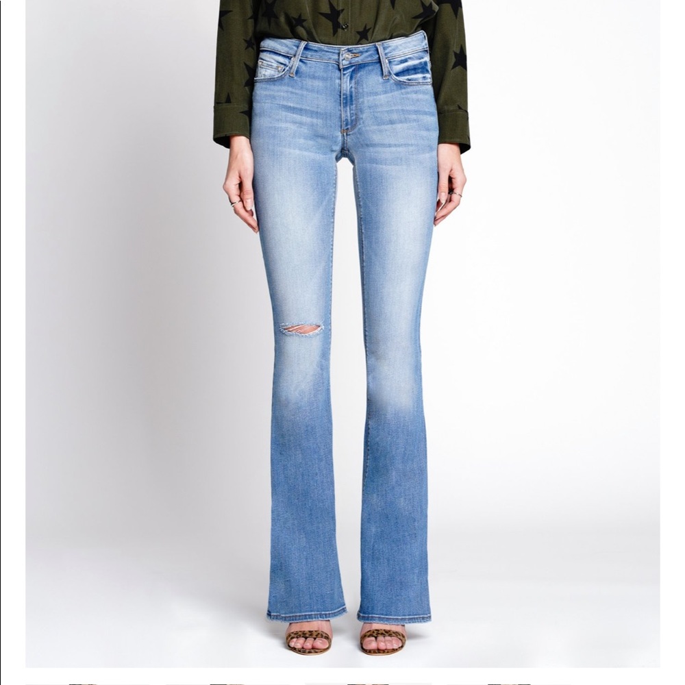 Black Orchid NWT Mia Mid Rise Skinny Flare Jean